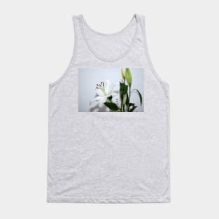 White Lilies with Buds Tank Top